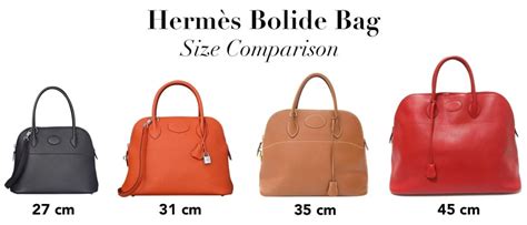 bolide hermes sizes|hermes size chart for women.